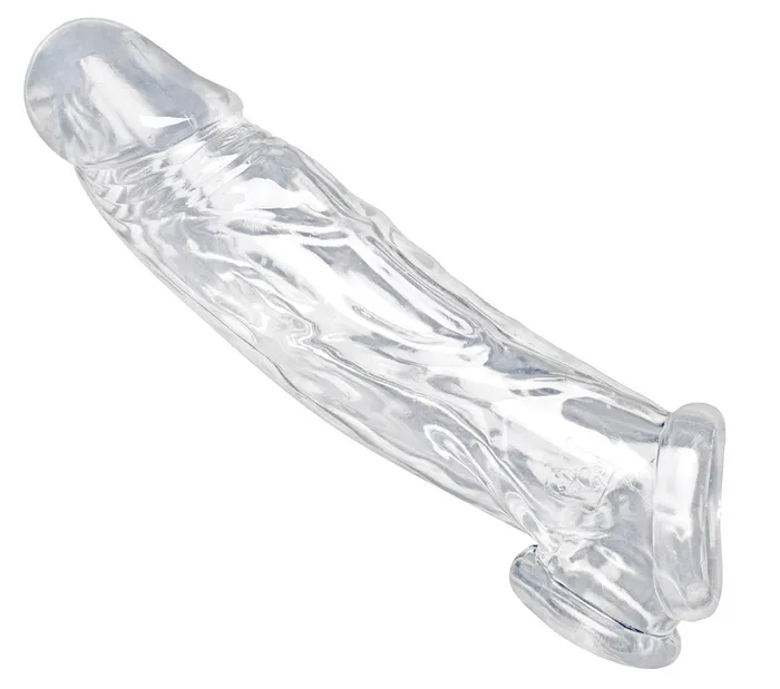 Realistic Clear Penis Enhancer and Ball Stretcher XR Brands Size Matters Male Sex Toys