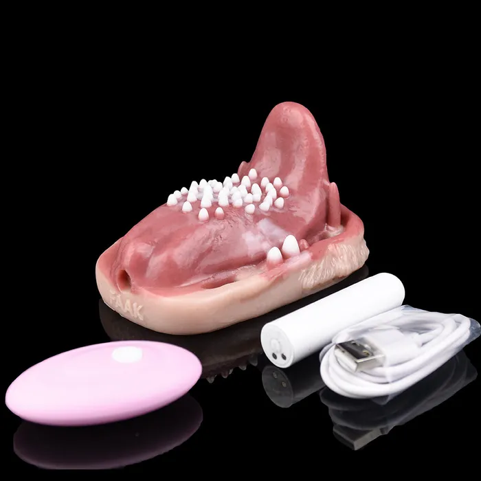 Realistic Tongue Grinder Female Sex Toys Remote Control Vibrating Bullet Strapless Oral Masturbation Domlust Female Sex Toys