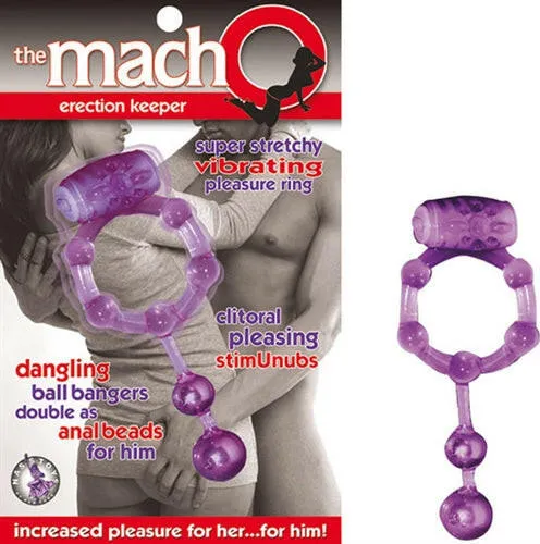 Sale The Macho Erection Keeper Purple Vibrators