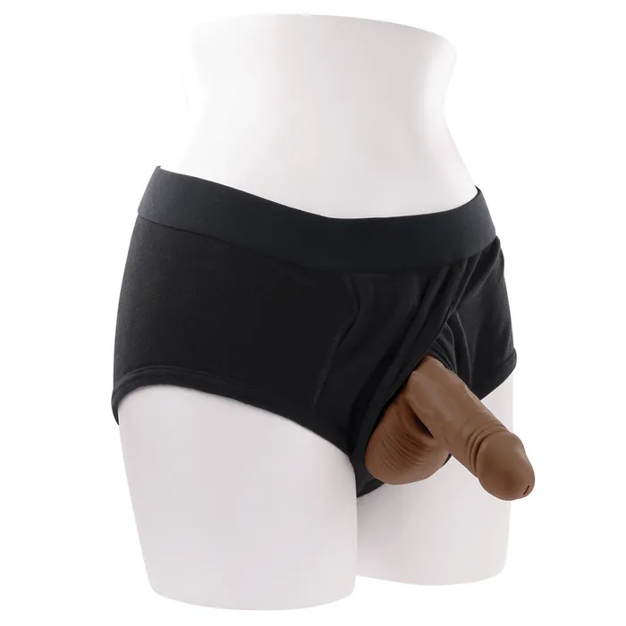 Sexy Emporium Dildos Gender X Stand to Pee Silicone Dark Flesh
