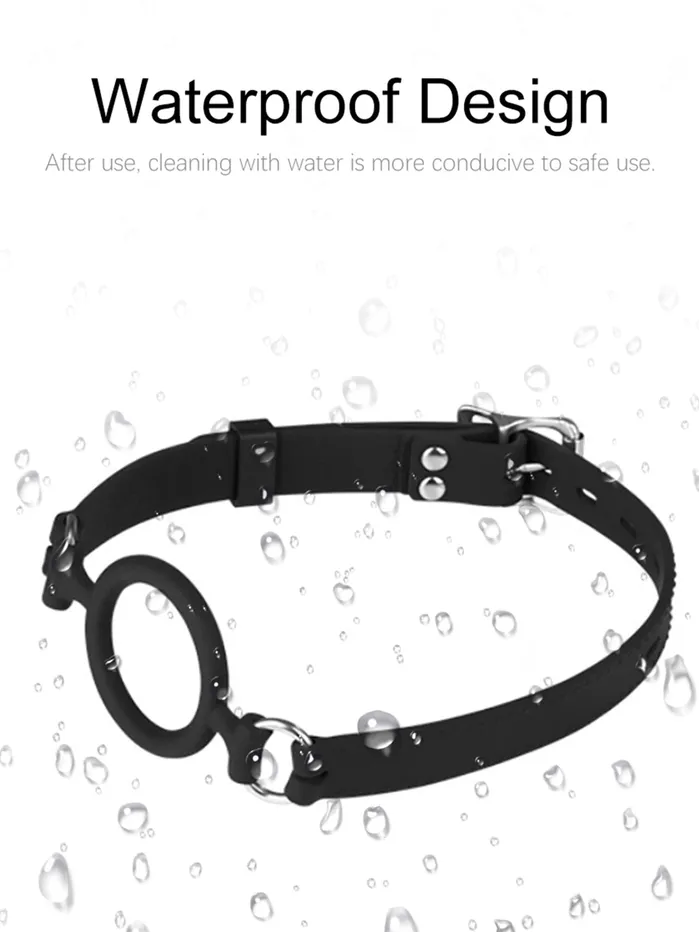 Silicone Ring Gag BDSM Toys Bondage Restraints Adjustable Size Domlust Couples