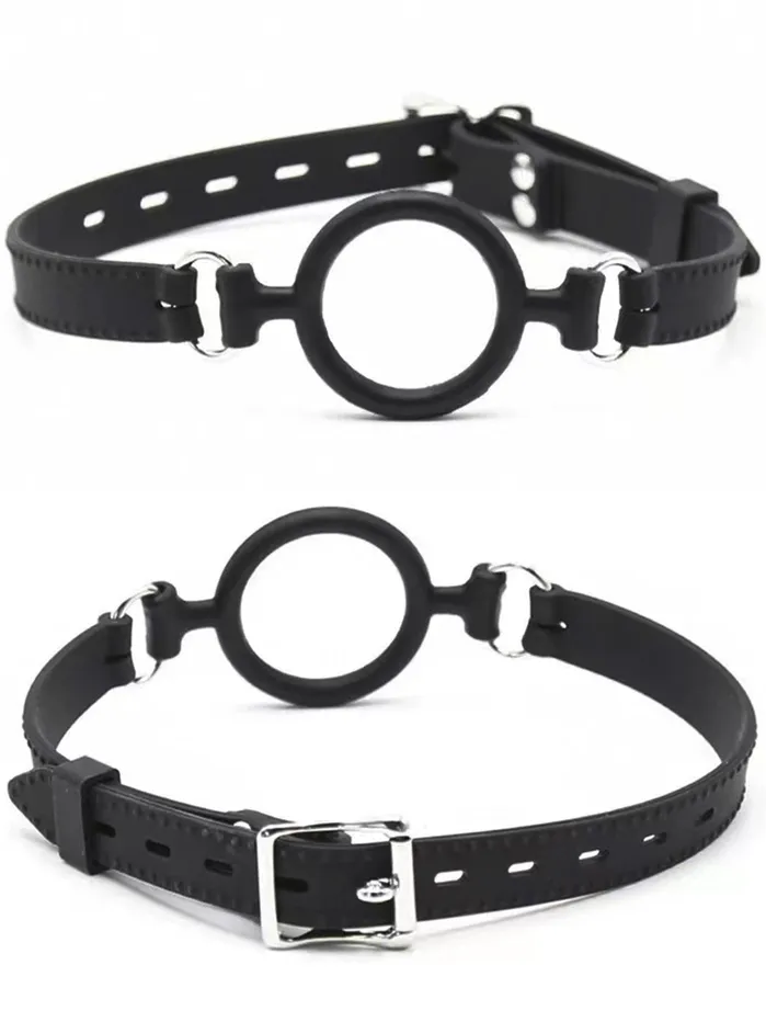 Silicone Ring Gag BDSM Toys Bondage Restraints Adjustable Size Domlust Couples