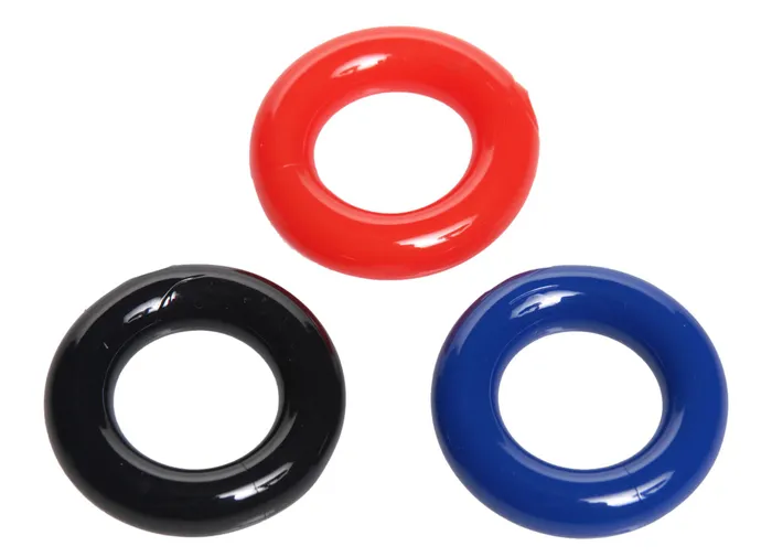 Stretchy Cock Ring 3 Pack XR Brands Trinity Vibes Male Sex Toys