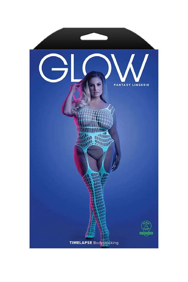 Timelapse Bodystocking Queen Whiteblue Fantasy Lingerie Vibrators