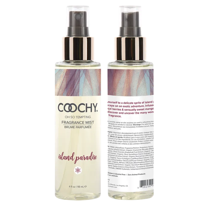 Vibrators Coochy Oh So Tempting Fragrance Mist Island Paradise 4oz 118mL