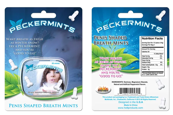 Vibrators Hott Products Peckermints Blister Card