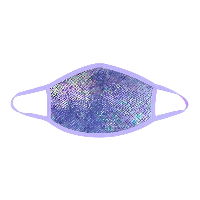 Vibrators Sale Specials Purple Python Holographic Face Mask With Lavender Trim