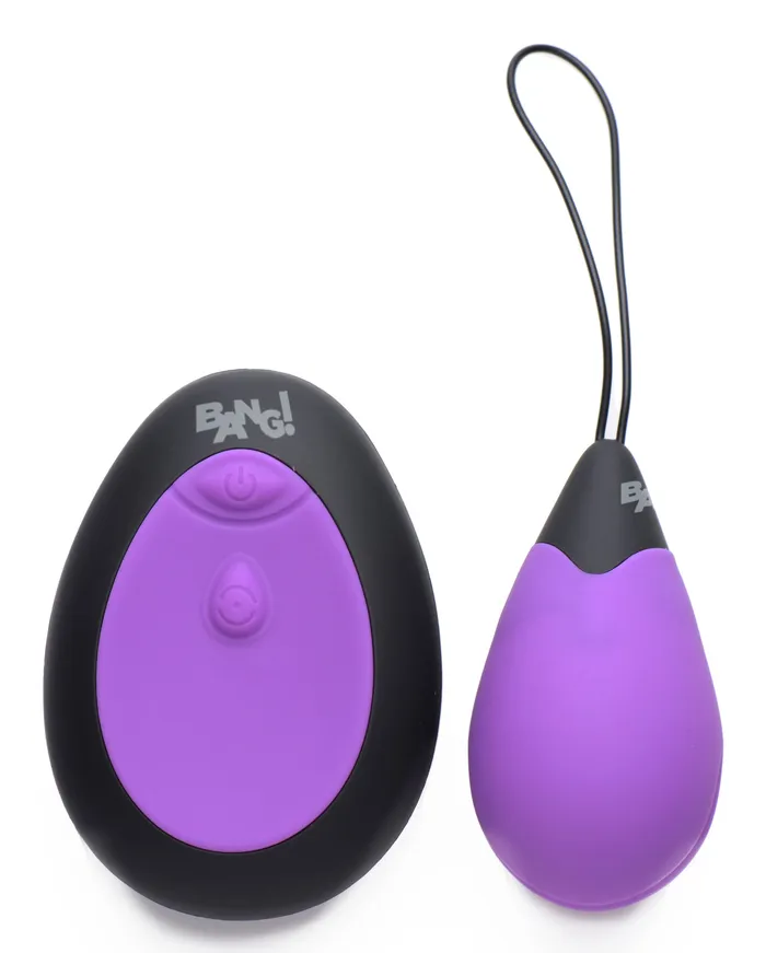 Vibrators XR Brands Bang 10x Silicone Vibrating Egg Purple