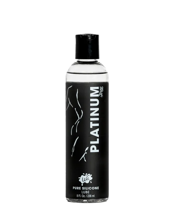 Wet Male Sex Toys Wet Platinum Silicone Lubricant 8 Oz
