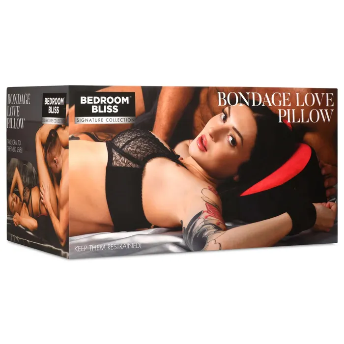 XR Bedroom Bliss Vibrators Bondage Love Pillow Blackred XR Bedroom Bliss Vibrators Bondage Love Pillow Blackred