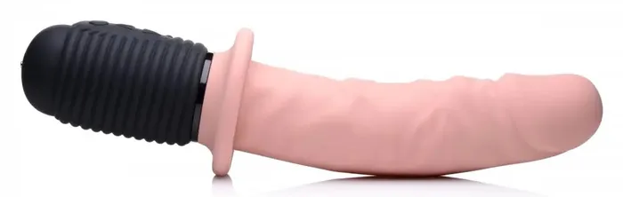 XR Brands Female Sex Toys Power Pounder Vibrating and Thrusting Silicone Dildo