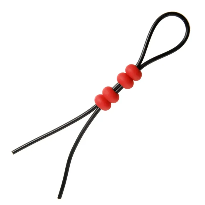XR Brands Male Sex Toys Crimson Tied Bolo Lasso Style Adjustable Cock Ring