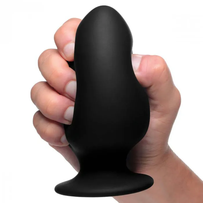 XR Brands Squeeze It Squeezable Silicone Anal Plug Medium Male Sex Toys