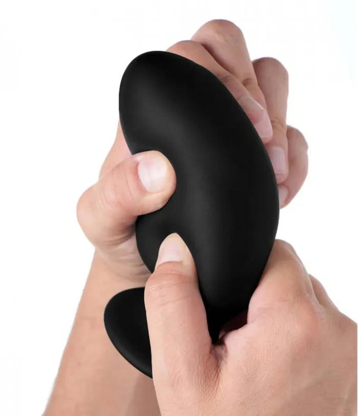 XR Brands Squeeze It Squeezable Silicone Anal Plug Medium Male Sex Toys