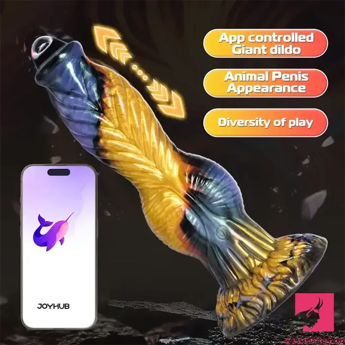 1023in Silicone Telescopic APP Control Monster Vibrating Real Dildo Weadultshop Dildos