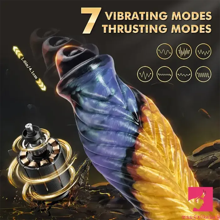 1023in Silicone Telescopic APP Control Monster Vibrating Real Dildo Weadultshop Dildos