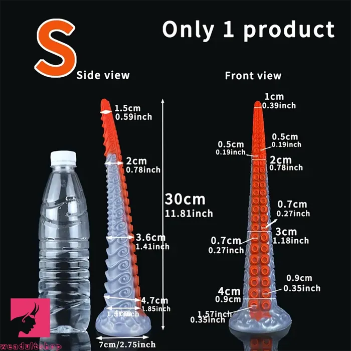 1181in 1574in 1968in Extra Long Tentacle Silicone Soft Huge Dildo Weadultshop Female Sex Toys