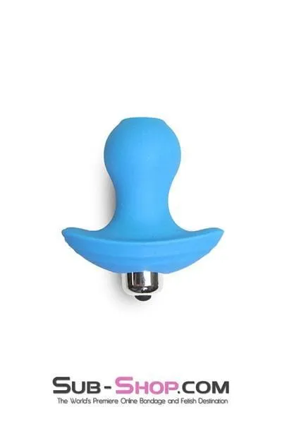 2469M Little Blue Vibrating Butt Plug LAST CHANCE Final Closeout Moonwell Anal