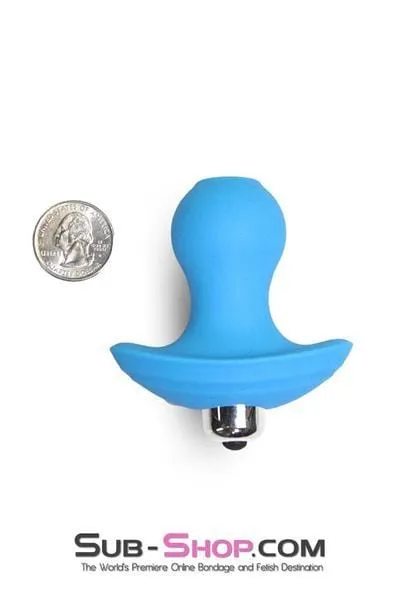 2469M Little Blue Vibrating Butt Plug LAST CHANCE Final Closeout Moonwell Anal
