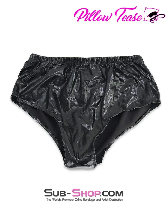 3499DL Spandex Butt Plug Pants with Large Black Anal Plug Idea Anal