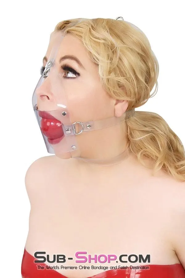 7170A Clearly Stuffed 2 Large Ball Gag Trainer Autumn Male Sex Toys