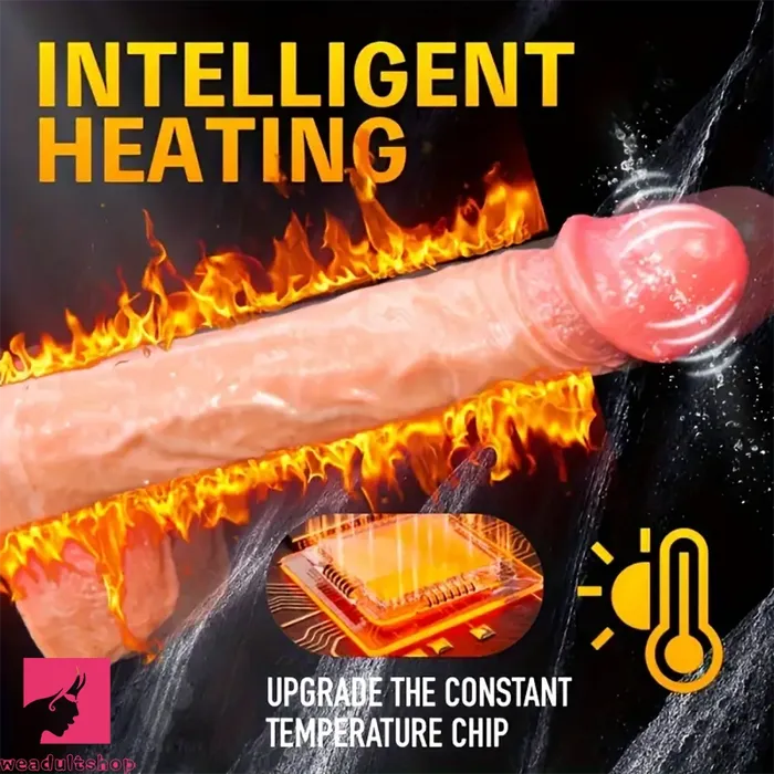 9in Automatic Thrusting Vibrator Lifelike Heating Vibrating Dildo Weadultshop Vibrators