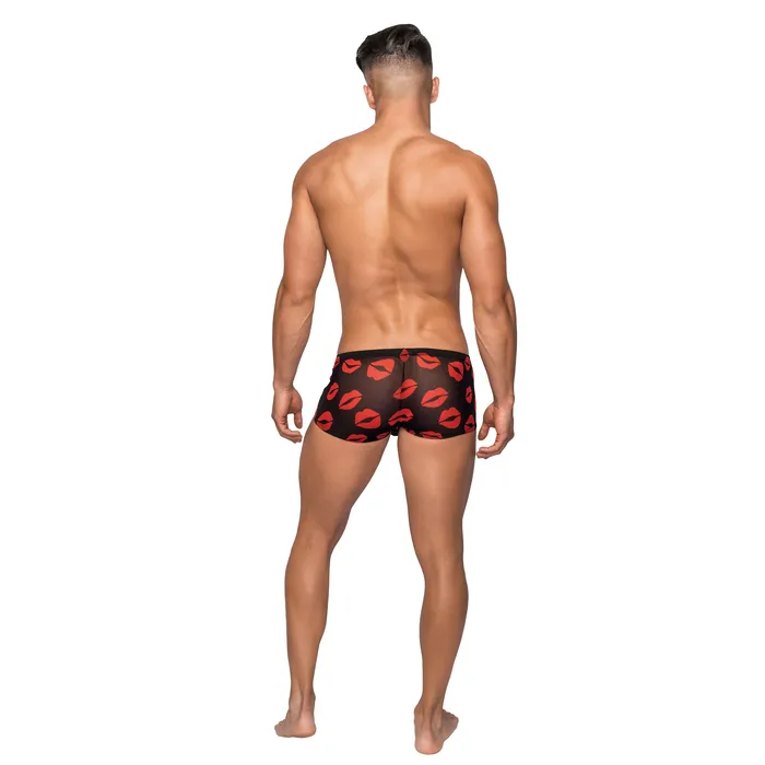 Anal Male Power Kiss Me Mini Short Medium Sheer Lips Black Anal Male Power Kiss Me Mini Short Medium Sheer Lips Black