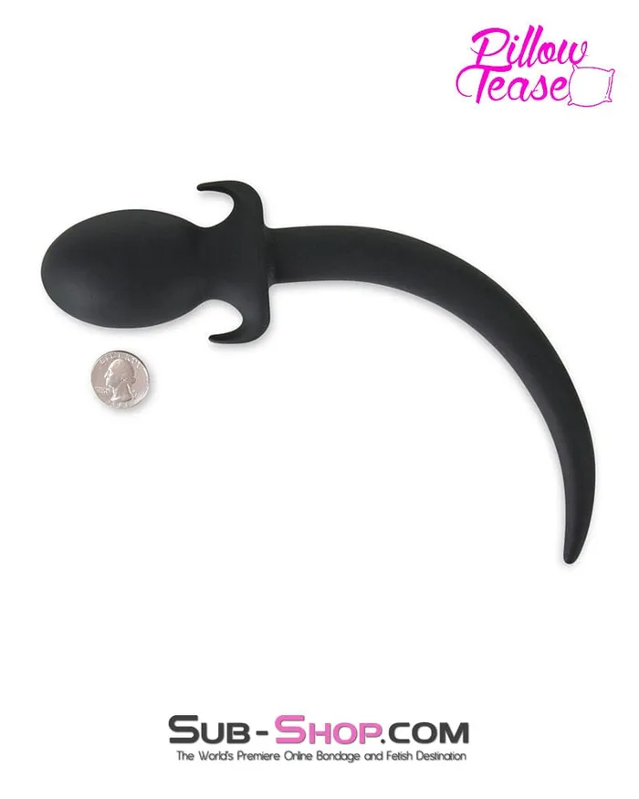 Anal Moonwell 0627M Puppy Dog Pet Play Silicone Anal Plug Dog Tail Medium Plug