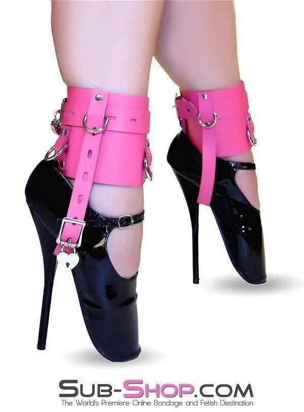 Autumn Restraints 6793ASIS Enforced Sissy Femininity Hot Pink Locking Bondage Shoe Cuffs Autumn Restraints 6793ASIS Enforced Sissy Femininity Hot Pink Locking Bondage Shoe Cuffs