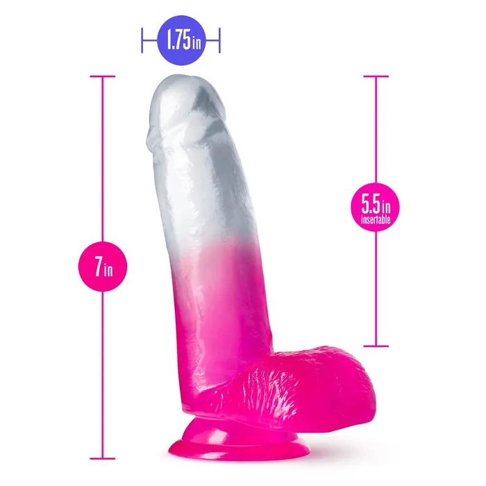 B Yours Sugar Magnolia 7 Inch Dildo Fuchsia Blush Dildos