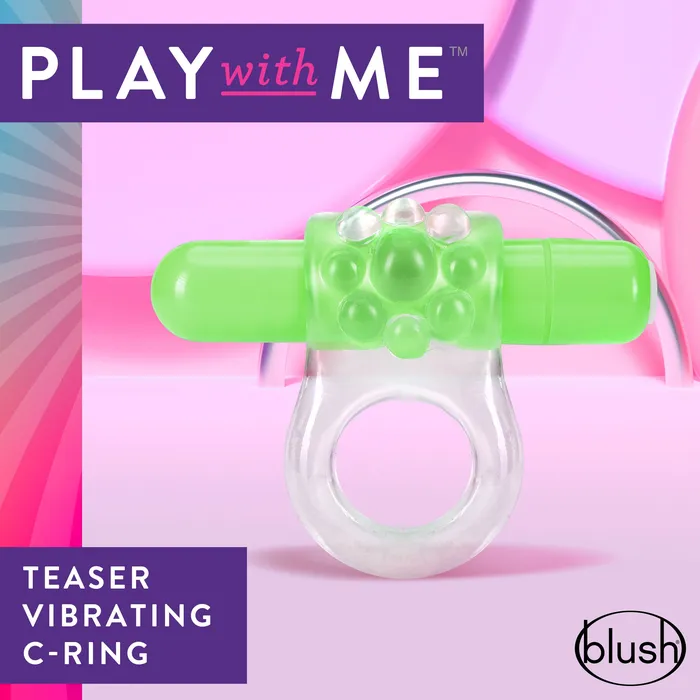 Blush Couples Play With Me Teaser Vibrating CRing Green Blush Couples Play With Me Teaser Vibrating CRing Green