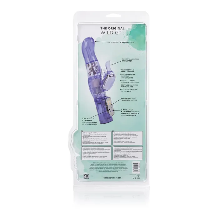 Calexotics Female Sex Toys Triple Thrill Rabbit Vibrator 3Speeds Rotating Beads for Fun
