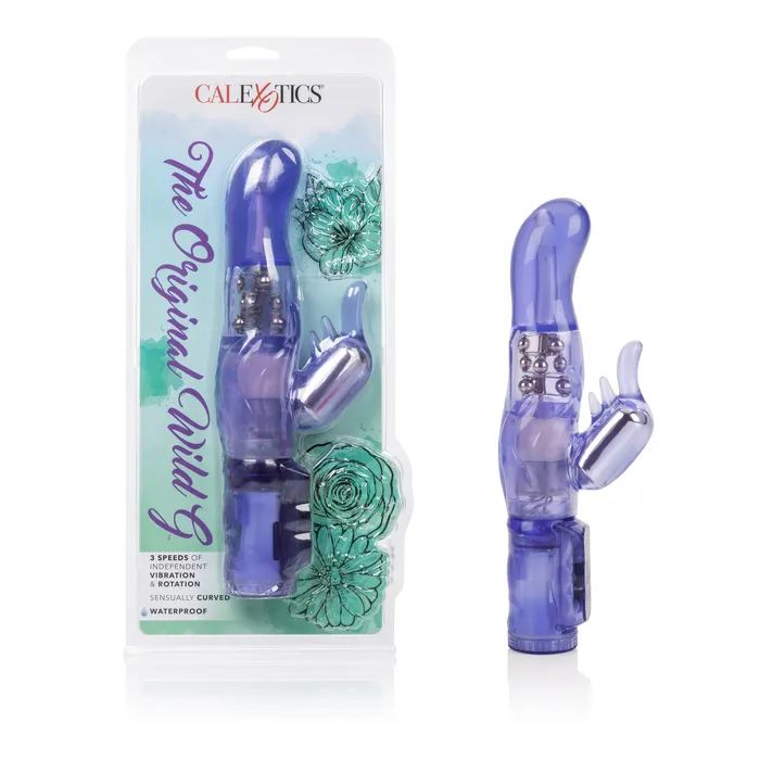 Calexotics Female Sex Toys Triple Thrill Rabbit Vibrator 3Speeds Rotating Beads for Fun