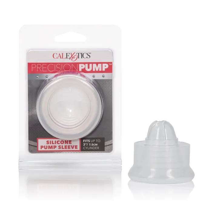 CalExotics Precision Pump Silicone Pump Sleeve Clear Male Sex Toys CalExotics Precision Pump Silicone Pump Sleeve Clear Male Sex Toys