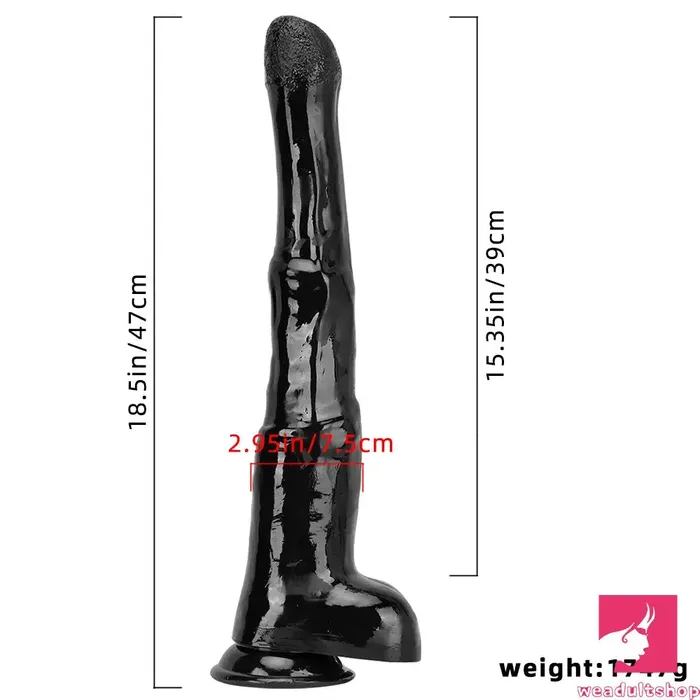 Dildos 185in Extra Big Long Black Dildo Real BDSM Animal Horse Penis Love Weadultshop