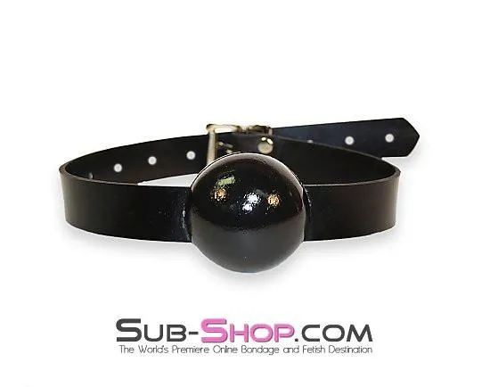 Dildos Autumn 2494A Rubber Strap 2 Large Ballgag Black Ball