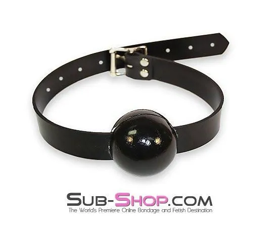 Dildos Autumn 2494A Rubber Strap 2 Large Ballgag Black Ball
