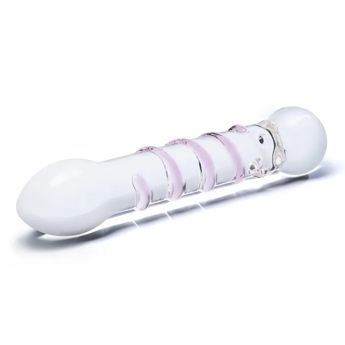 Dildos Glas Spiral Staircase Glass Dildo Spiraled Ribbed Dildo Gls