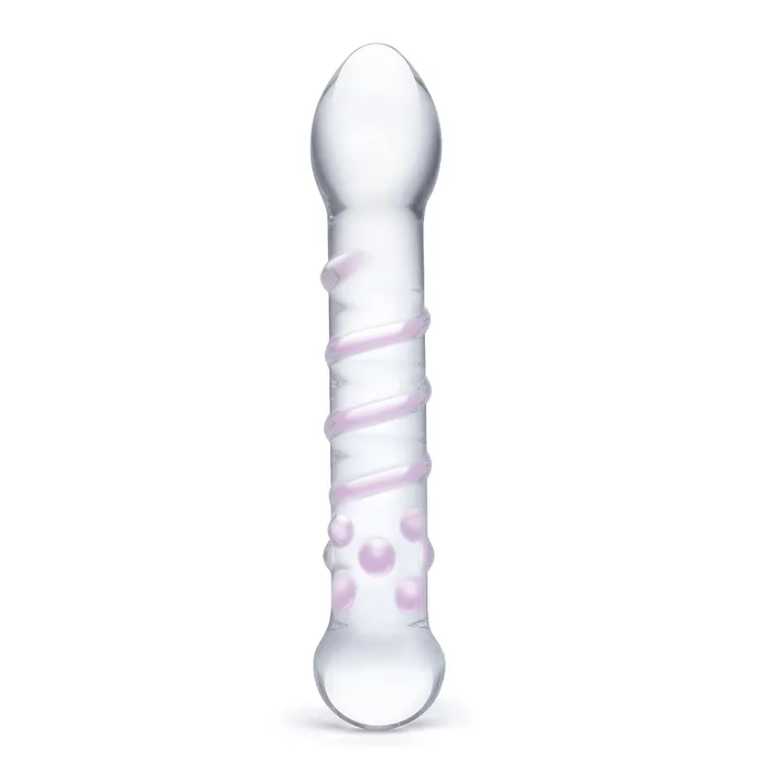 Dildos Glas Spiral Staircase Glass Dildo Spiraled Ribbed Dildo Gls