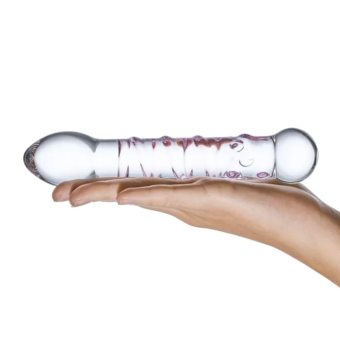 Dildos Glas Spiral Staircase Glass Dildo Spiraled Ribbed Dildo Gls