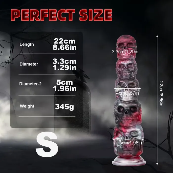  Dildos Silicone Horror Skull Monster Dildo