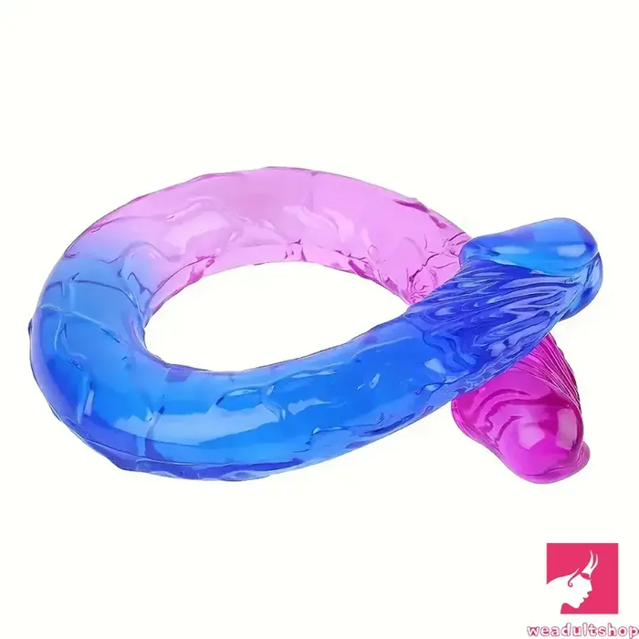 Dildos Weadultshop 126in 1732in Gradient Color Big Double Heads Dildo For GSpot Vagina