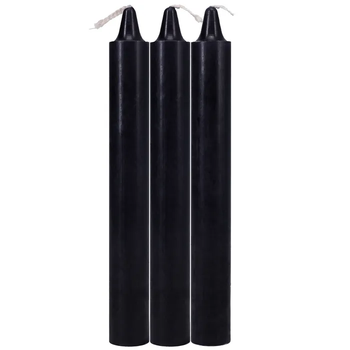 Doc Johnson Anal Japanese Drip Candles 3 Pack Black