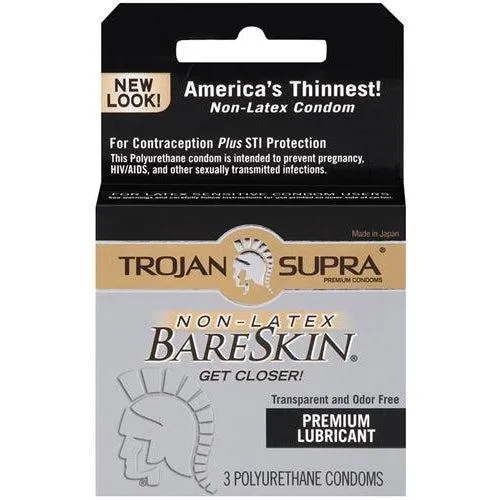 Enhancers Paradise Marketing Trojan Supra Bareskin Polyurethane 3 Pack