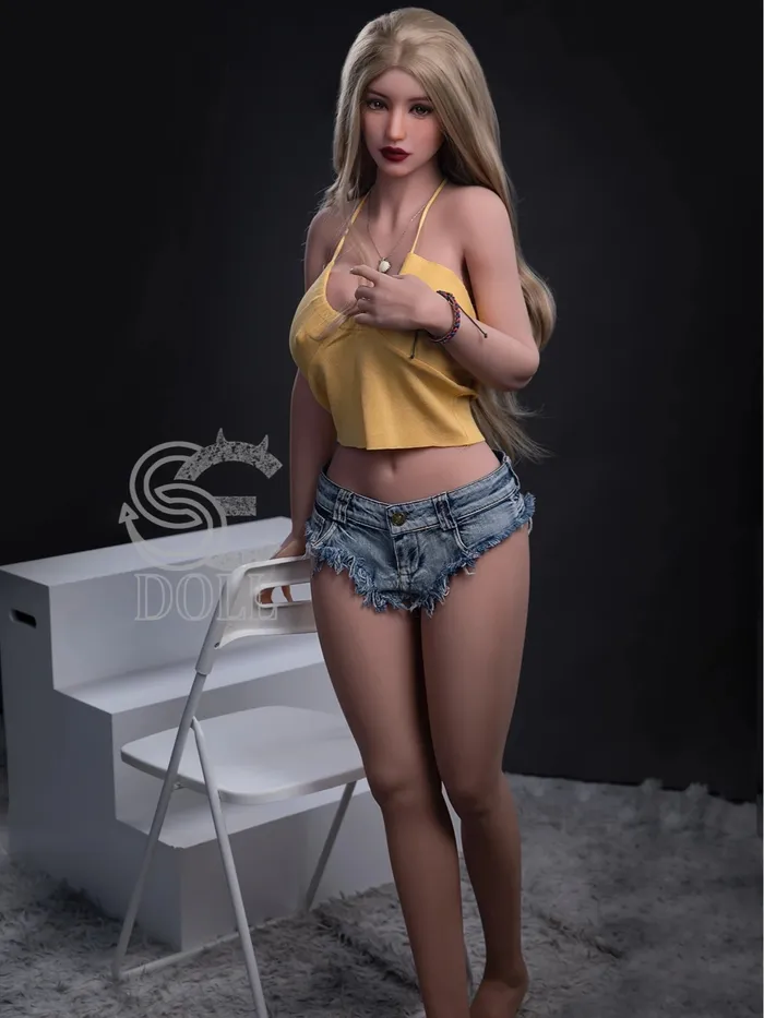 F3689161cm53ft35kg Amelia F Cup TPE Blonde Sexy Latina Love DollSE Doll SE Doll Male Sex Toys