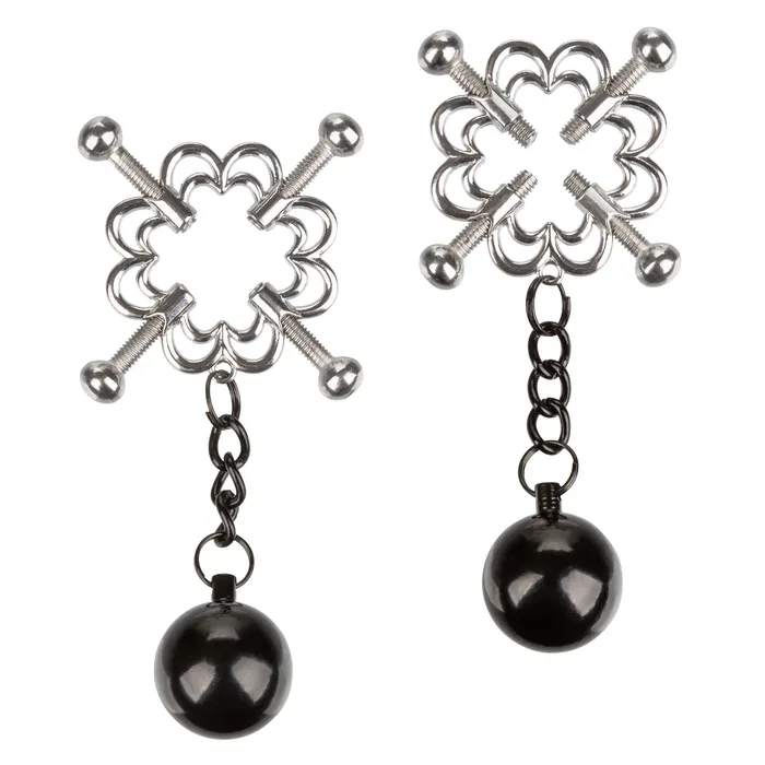 Female Sex Toys CalExotics Nipple Grips 4Point Weighted Nipple Press