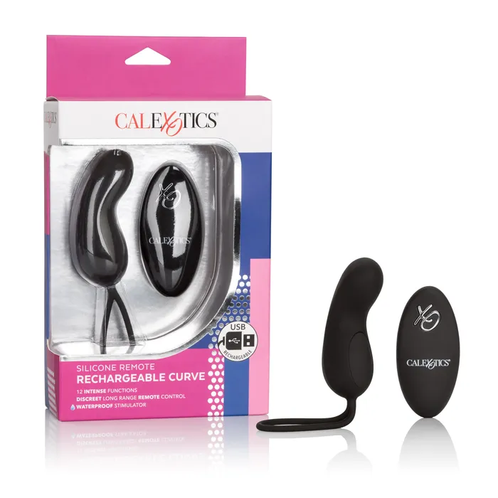 Female Sex Toys Calexotics RemoteControlled Waterproof Silicone Vibrator with 12 Fun Settings