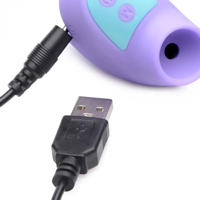 Female Sex Toys XR Brands Shegasm Mini 12x Mini Silicone Clit Stimulator Purple
