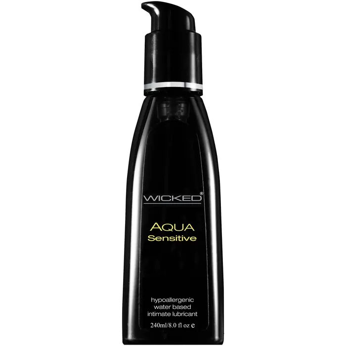 Lubricants Wicked Aqua Sensitive Hypoallergenic Water Based Lubricant 80 Oz Wicked Sensual Care Lubricants Wicked Aqua Sensitive Hypoallergenic Water Based Lubricant 80 Oz Wicked Sensual Care