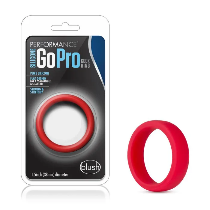 Male Sex Toys Blush Performance Silicone Go Pro Cock Ring Red Male Sex Toys Blush Performance Silicone Go Pro Cock Ring Red